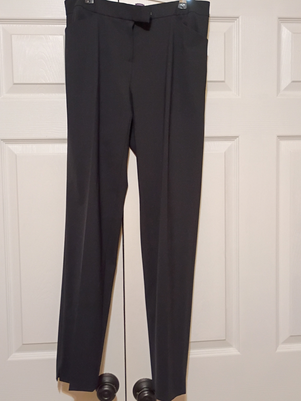 Lafayette 148 New York Black Straight-Leg Dress Trousers